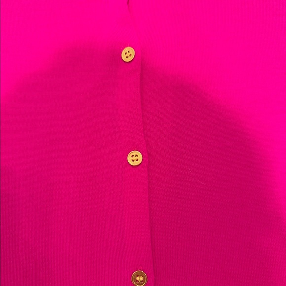 J. Crew Vibrant Pink Button-Up Cardigan - Picture 4 of 6